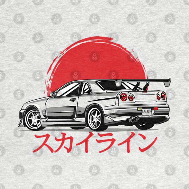 NISSAN GTR R34 by mirailecs